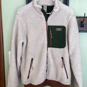 L.L.Bean Sherpa Fleece Jacket Men's Size Small
